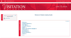 Desktop Screenshot of moodle.visitationacademy.org